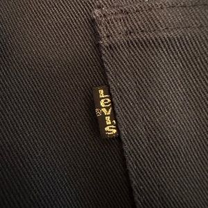 VTG Levi’s 517 Black & Gold Tab Pants. 34 X 32.